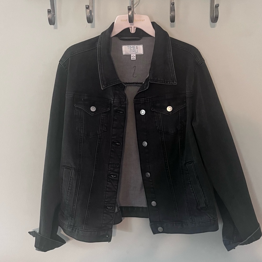 Black denim jacket size L women’s